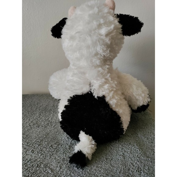 Aurora World Tubbie Wubbie Plush Cow 12" Stuffed Animal Farm Zoo Black White Toy - Picture 4 of 4